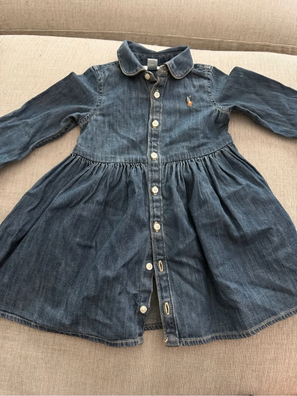 Ralph Lauren Blue Denim Shirt Dress